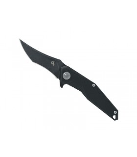 Blackfox bf.729 Couteau KRAVI SHAI , lame acier 440C finition « blackwash » avec « flipper », manche 10 cm G10 noir