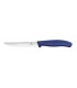 Victorinox 6.7932.12 Boite de 6 Couteau pizza/steak « gourmet », lame crantée 12 cm inox, manche polypropylène bleu.