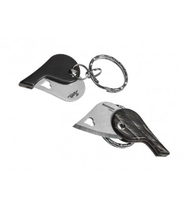 Lionsteel lb.co Canif porte- clés LIONSTEEL « LIONBEAT », lame acier 440, manche 4,5 cm corne