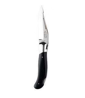 G.David 332 Couteau Laguiole, lame acier 12C27 à cran, manche 12 cm ébène
