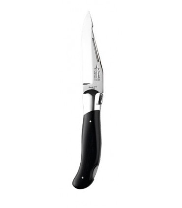 G.David 332 Couteau Laguiole, lame acier 12C27 à cran, manche 12 cm ébène