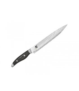 Kaï ndc.0704 Couteau à trancher Sun nagare 23 cm Bois Pakka wood gris foncé tacheté