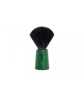 Nom theo21ga Blaireau « THEO », fibre synthétique noire, monture frêne teinté vert