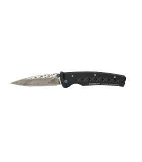 Mcusta mc.161d Couteau TsuChi 11, lame acier VG-10 damas inox 66 couches, manche 11 cm aluminium anodisé noir