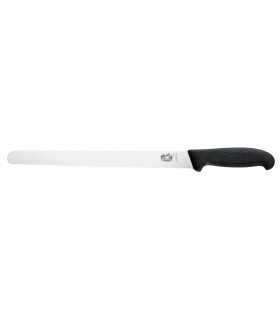 Victorinox 5.4233.36 Couteau à jambon, lame à dents 36 cm inox, manche fibrox noir.