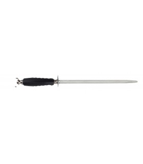 Fisher 462 Fusil de boucher « CLASSIC », mèche ronde 30 cm, chrome dur, taillage fin, manche noir.