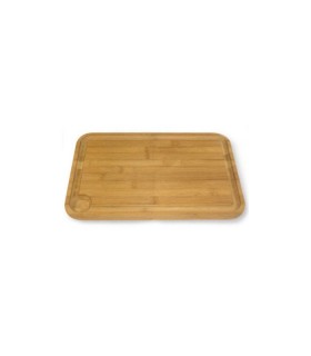 Berard 12105 Planche à découper  en bois marron clair dim : 50x35x2 cm