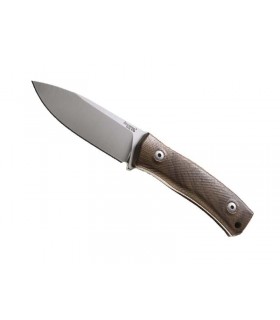 Lionsteel m4.wn Poignard M4,  lame 9,5 cm acier M390 Bohler satiné, manche plaquettes noyer,