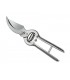 Due Cigni 60.23 Sécateur à volailles prof. Due Cigni chromé, branches creuses, ressort comtois, fermoir inox. Lg totale : 23 cm.