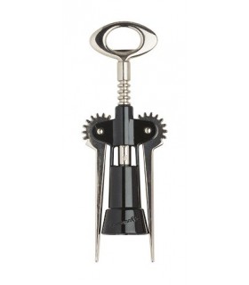 Ghidini 45.10 Tire-bouchon, 2 leviers « TAVERNELLO » noir, en coffret cadeau.